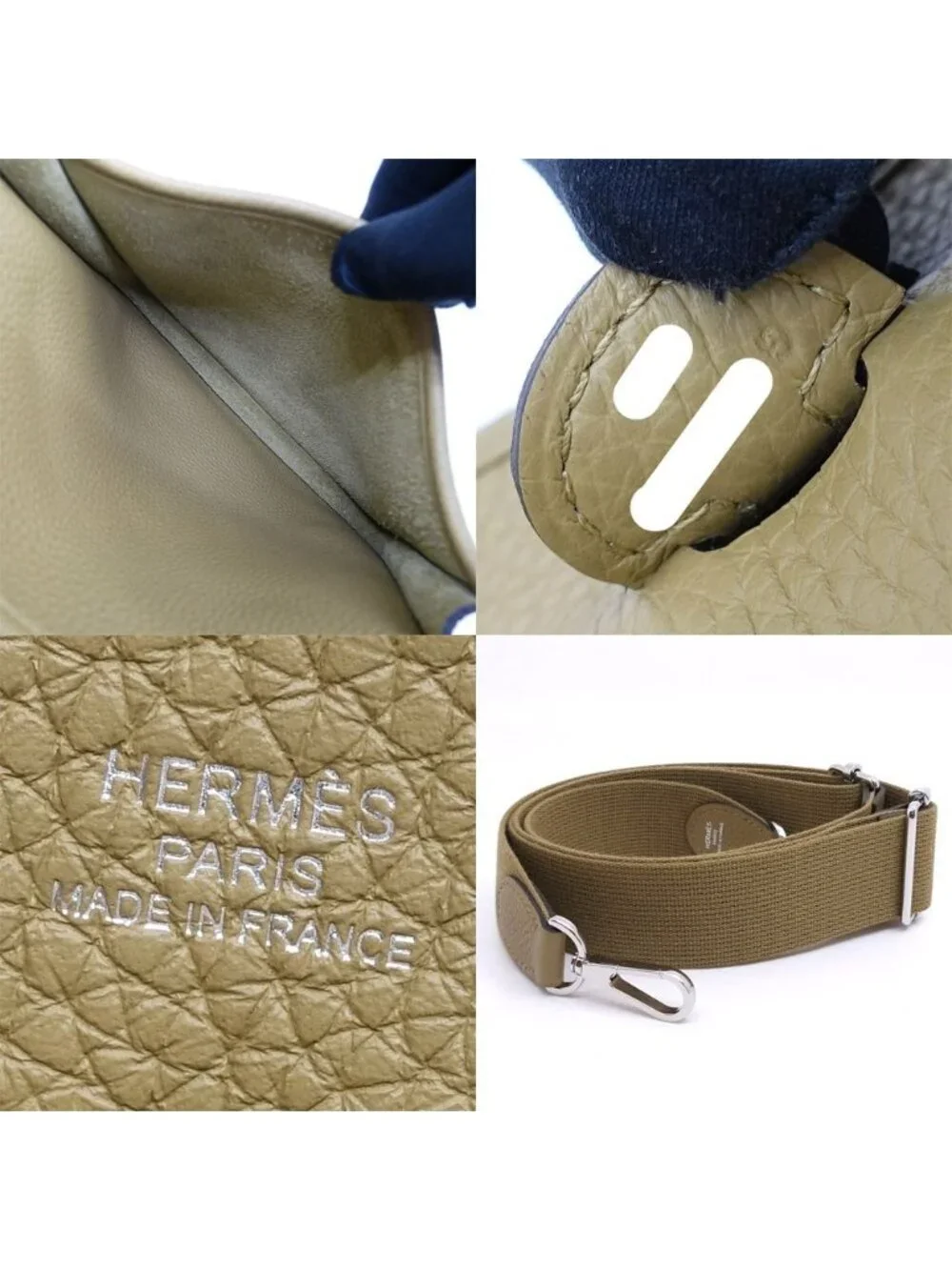 Hermes Evelyne 23 Construction Dune Taurillon Clemence Shoulder